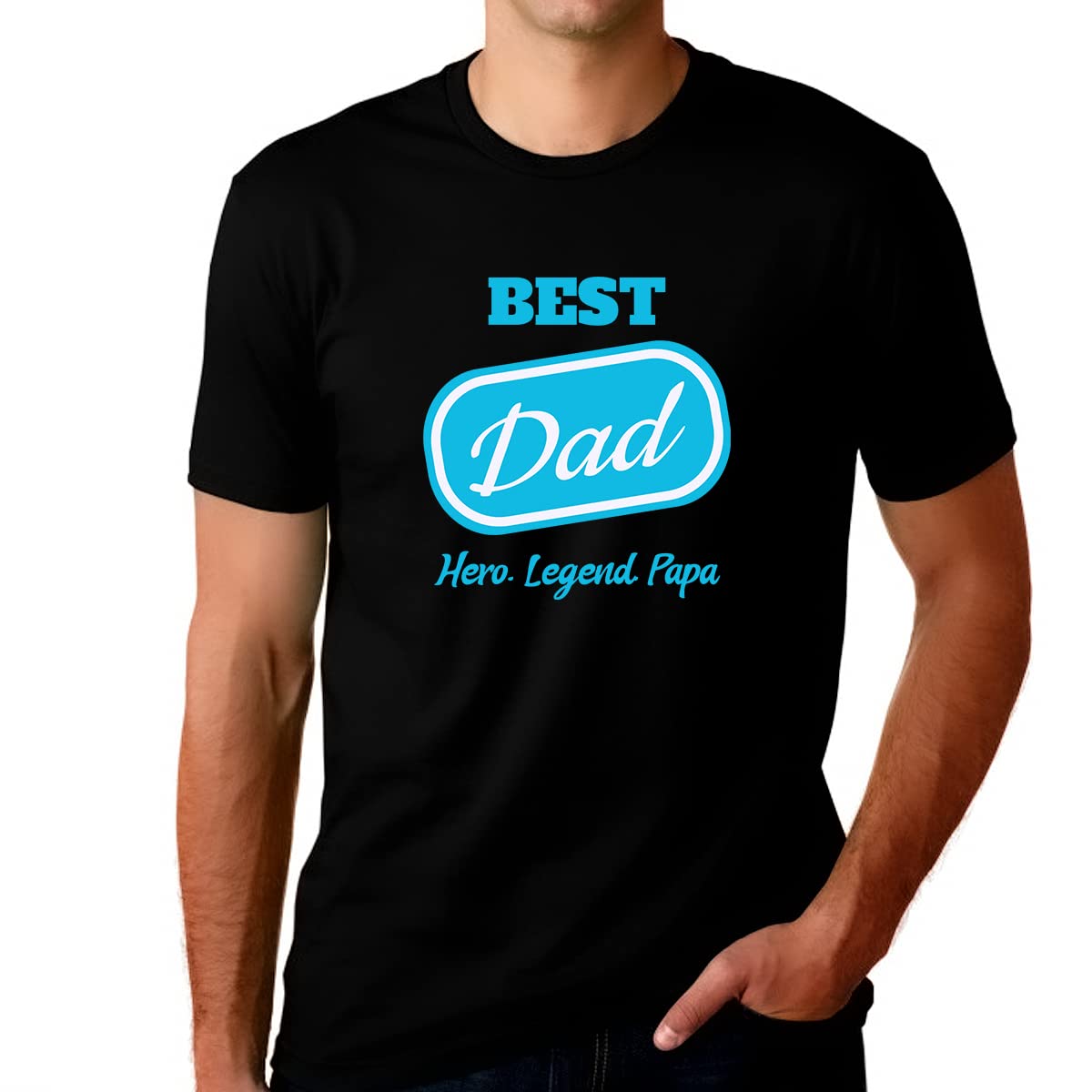 Best Dad Shirt for Father's Day - Funny & Comfortable Men's T-Shirt Gift - Perfect for BBQ, Family Gatherings & Casual Wear