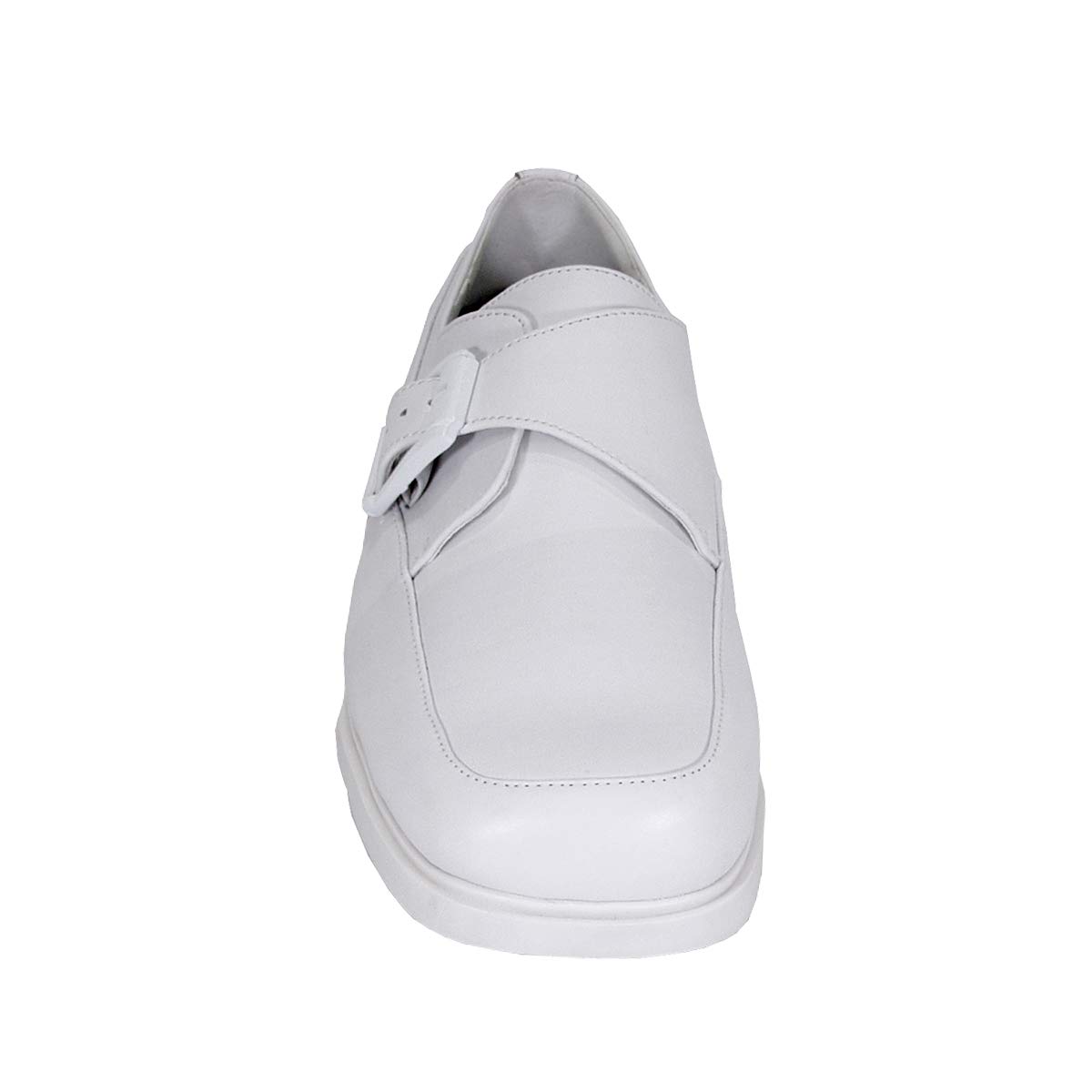 24 Hour Comfort Tom Men's Wide Width Adjustable Buckle Leather Shoes - Premium Comfort for Work, Travel & Everyday Wear