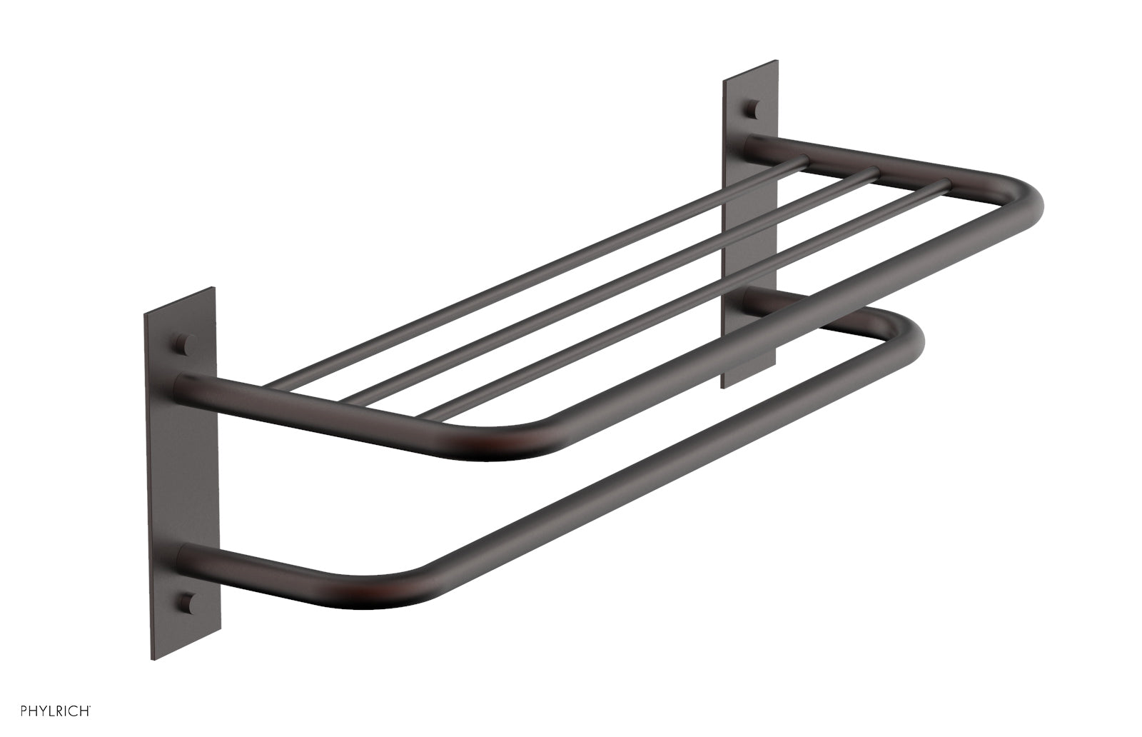Premium Double Towel Rack & Shelf - Space-Saving Bathroom Organizer for Towels & Toiletries | Durable Stainless Steel Design | Perfect for Small Bathrooms, Laundry Rooms & Spa Areas (Model DB46)