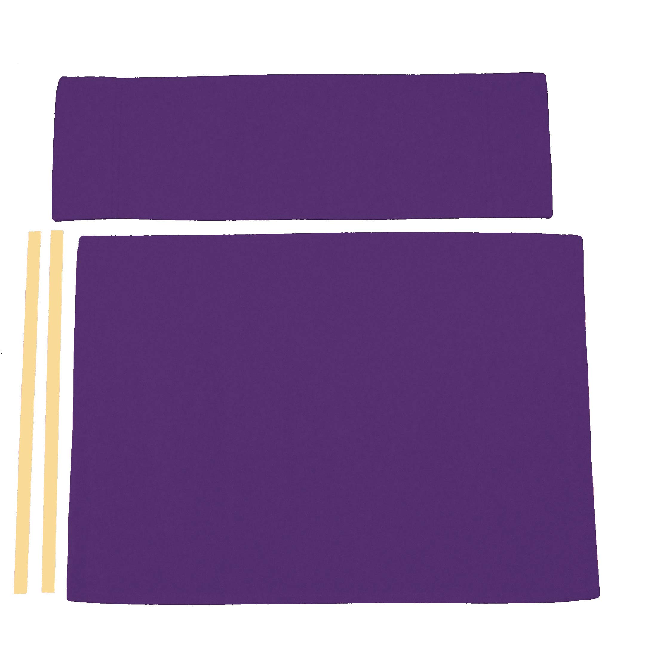 Sunbrella Directors Chair Replacement Cover - Flat Stick Style in Concord Purple - Perfect for Outdoor Patio, Beach, and Camping Chairs