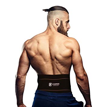 Copper Fit Back Pro Support Brace - Adjustable Lumbar Belt for Pain Relief & Posture Correction - Ideal for Work, Sports & Daily Activities