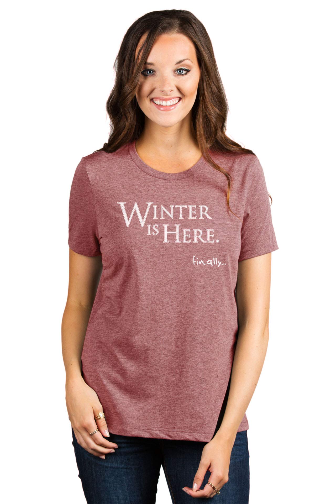 Women's Fashion Relaxed T-Shirt Tee | Thread Tank Winter Collection | Cozy Casual Wear for Cold Weather | Perfect for Layering, Lounging & Everyday Outfits