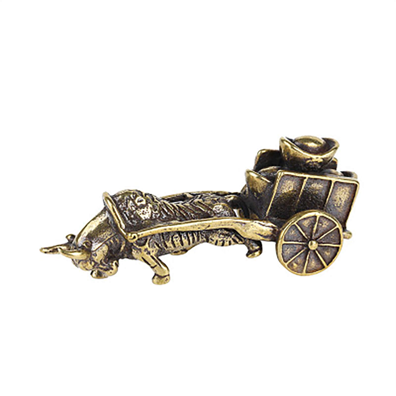 Brass Zodiac Rabbit Figurine - Elegant Home & Office Desk Decor for Chinese Zodiac Animal Lovers | Perfect for Feng Shui, Gifts, and Collectibles