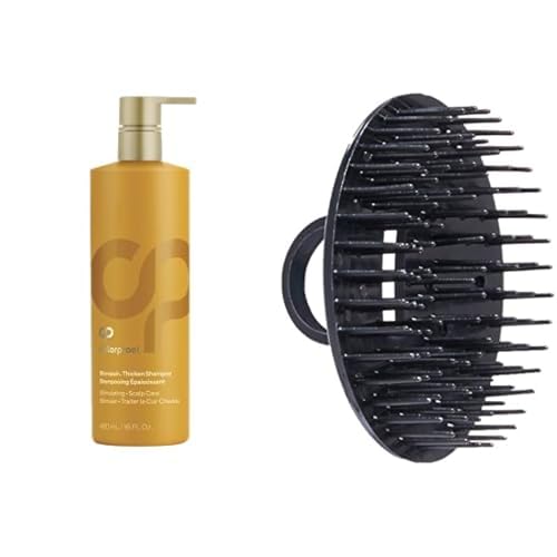 ColorProof Biorepair Thicken Shampoo for Hair Growth - 16 fl oz Volumizing Shampoo with Scalp Exfoliating Brush - Reduce Thinning Hair & Stimulate Scalp - Perfect for Daily Use & Salon-Quality Results