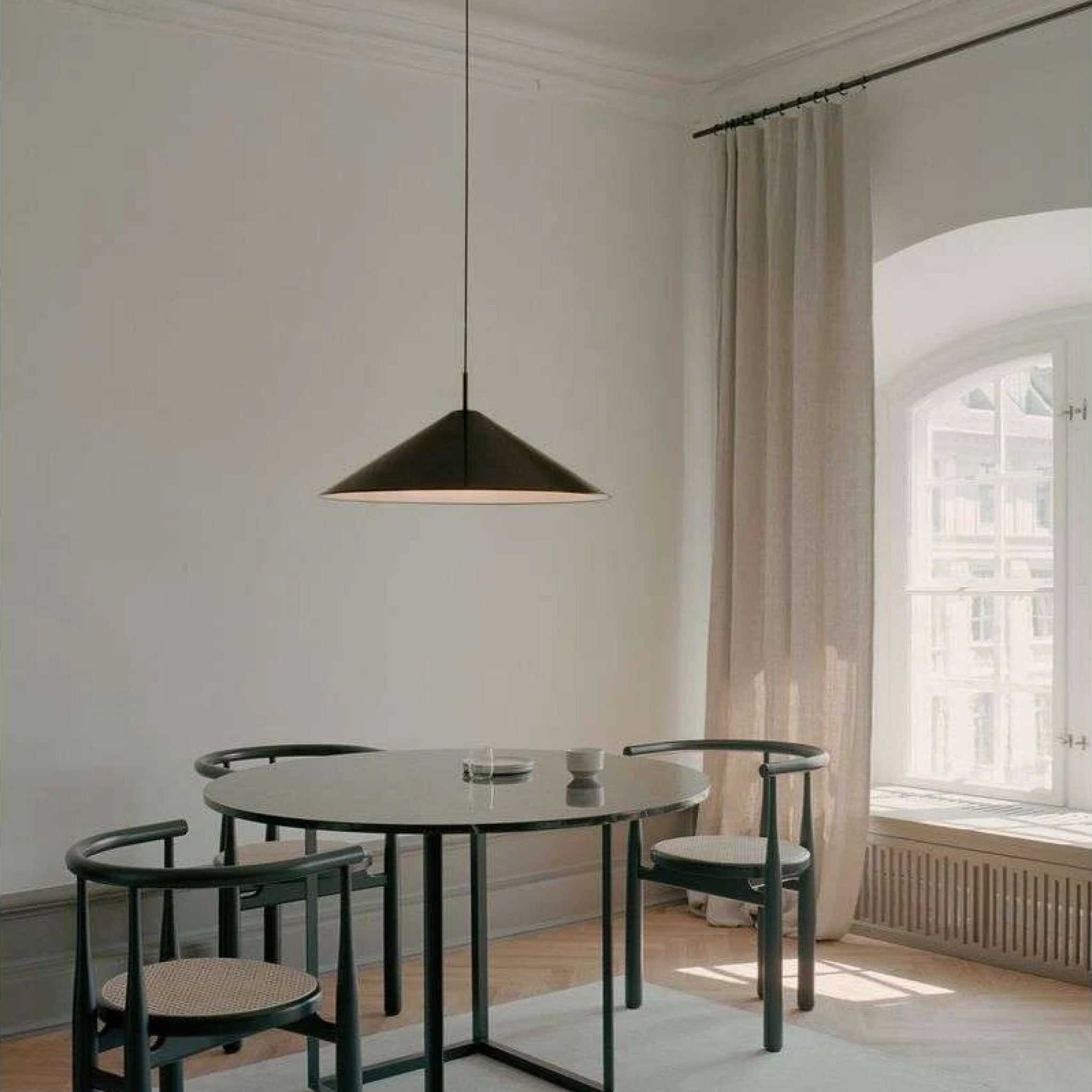 PRE ORDER - Brolly Pendant Light Fixture, 70cm Diameter, Anodized Aluminum Ceiling Lamp - Perfect for Modern Living Rooms, Dining Areas & Commercial Spaces
