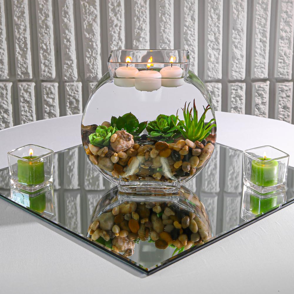 72-Pack Eastland Square Glass Votive Holders & Unscented Green Richland Votive Candles Set - Perfect for Weddings, Parties, Home Decor, and Candlelight Events