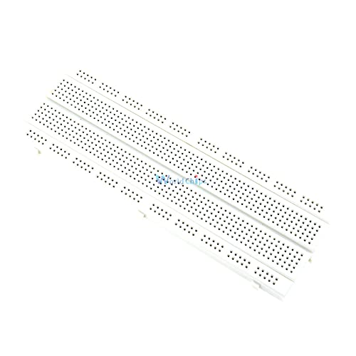 830-Point Solderless Breadboard - MB-102 White PCB for Arduino, Raspberry Pi, ESP32 | Perfect for Prototyping, Circuit Testing & DIY Electronics Projects | Starter Kit for Beginners & Engineers