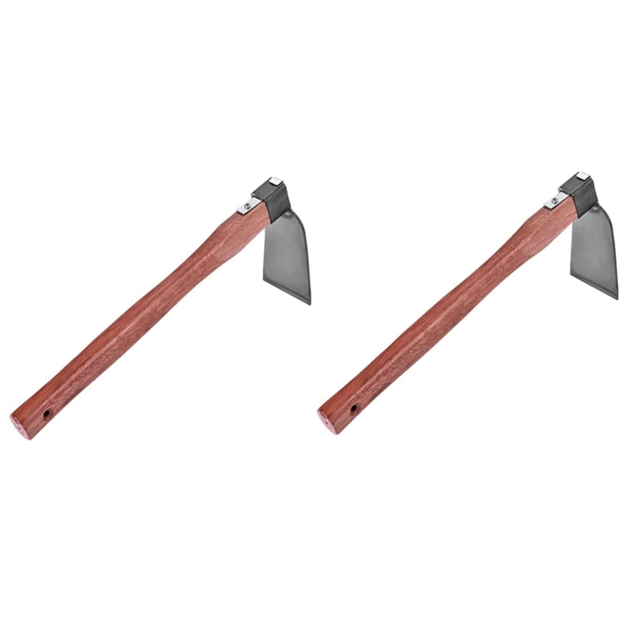 Yardenfun 2-Piece Steel Gardening Hoe Set - Heavy Duty Mattock Tool for Weeding, Planting & Digging | Durable Farm & Garden Hand Tools for Landscaping, Yard Work & Soil Cultivation