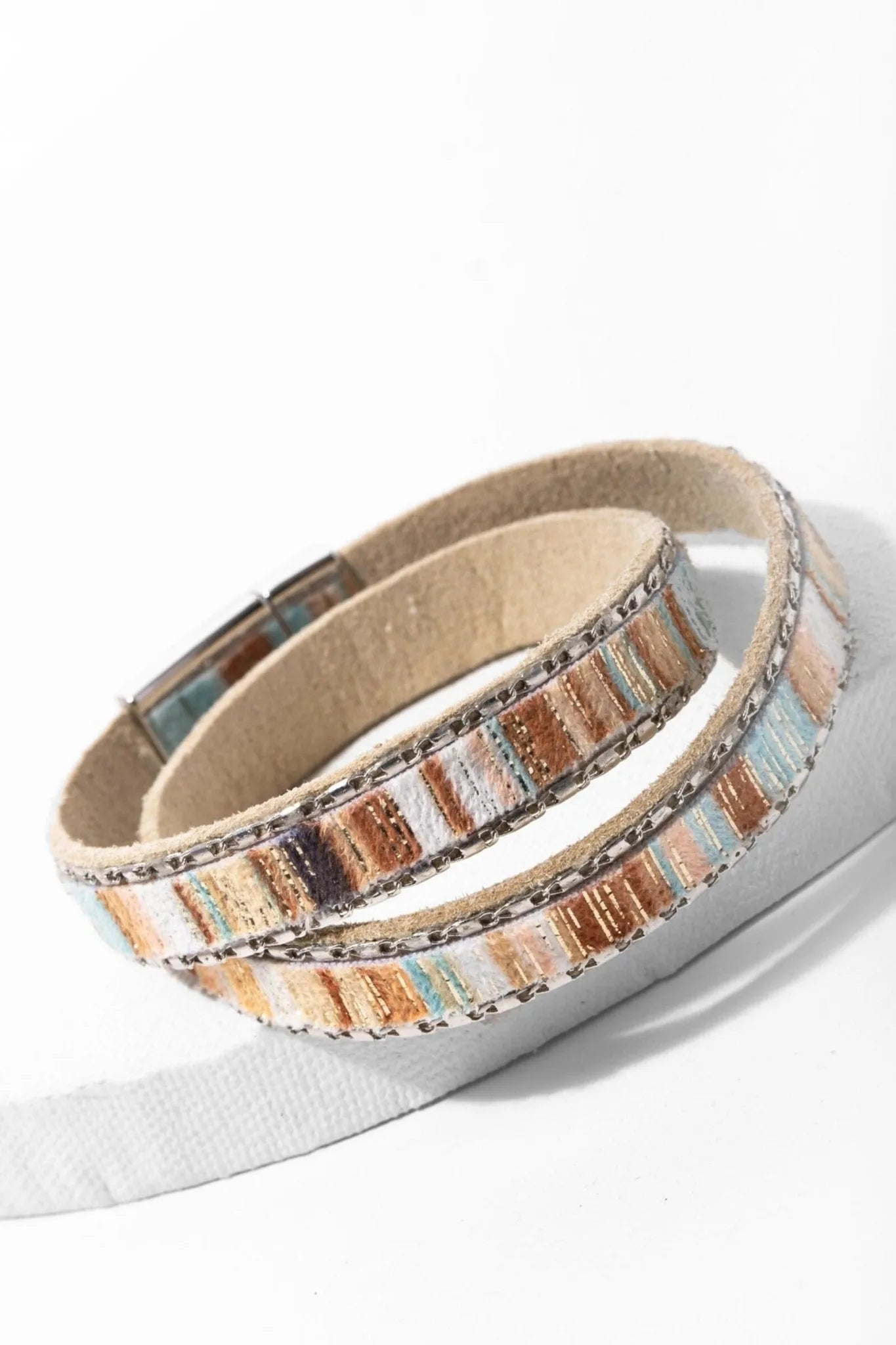 Under the Sun Wrap Bracelet - Adjustable Boho Beaded Wristband for Women | Perfect for Beach, Festival, and Everyday Wear