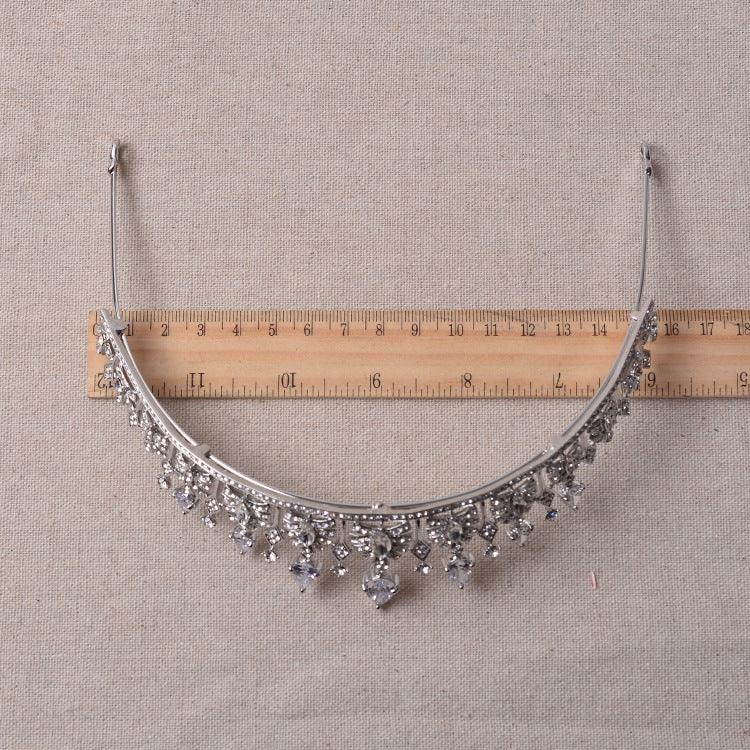 Sparkling Rhinestone Silver Hair Hoop Headband - Elegant Crystal Hair Accessories for Women & Girls - Perfect for Weddings, Parties & Everyday Glam