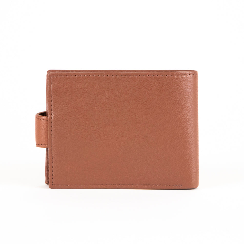 Tracker Core RFID Leather Double Center Wing Wallet with Snap Closure - Secure & Stylish RFID Blocking Wallet for Travel, Business, and Everyday Use