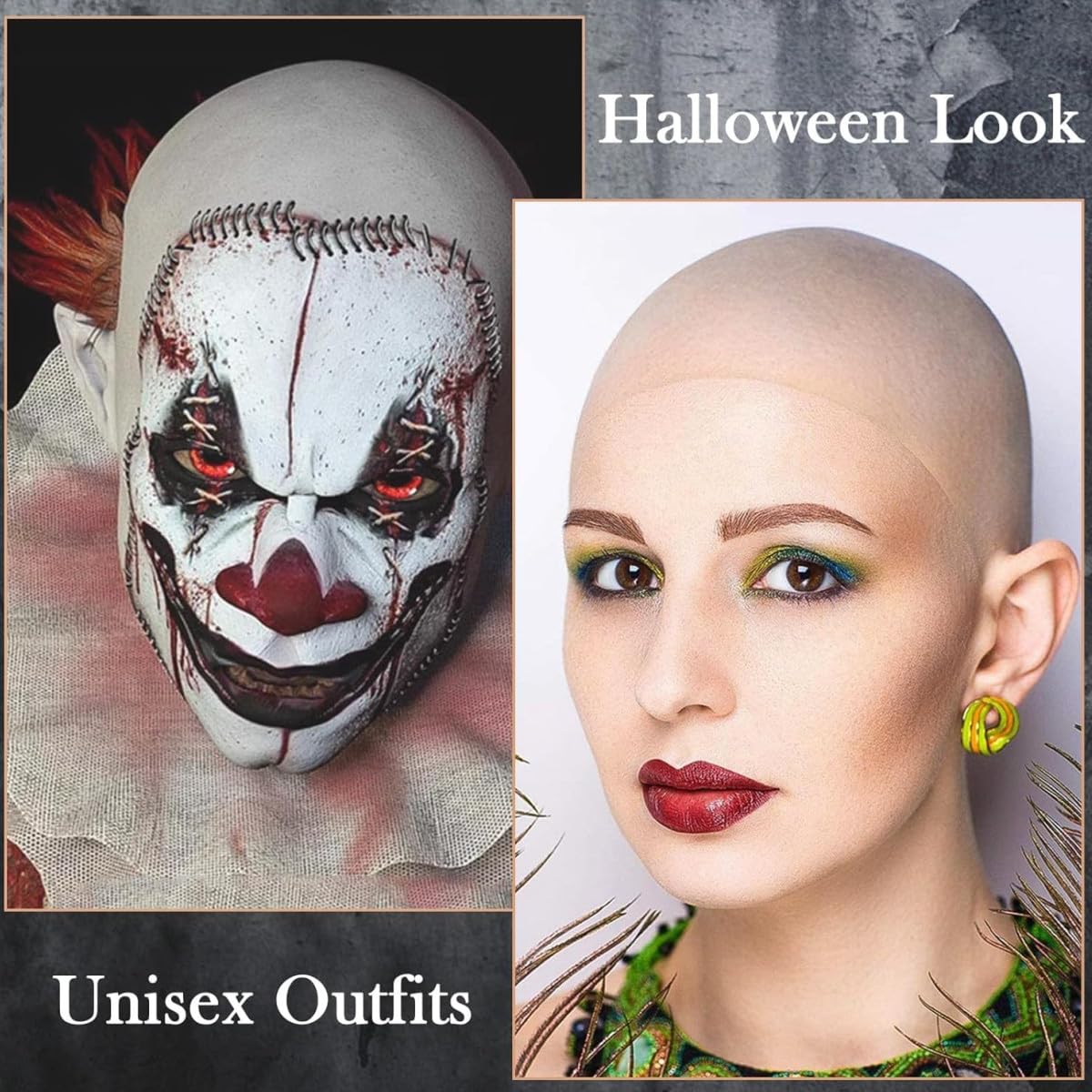 Latex Bald Cap for Adults - Realistic Bald Head Wig Cap for Costume, Makeup & Halloween Accessories - Perfect for Cosplay, Theatrical Performances, and Disguises