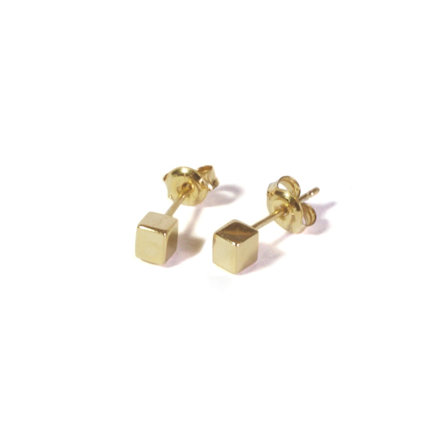 Cube Stud Earrings for Women - Trendy Geometric Stud Earrings for Daily Wear | Perfect for Work, Parties & Casual Outfits