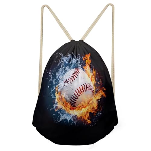 Water Fire Baseball Print