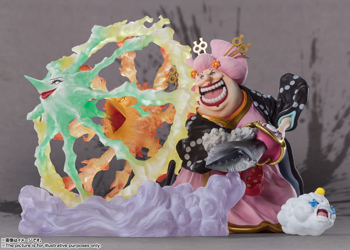 TAMASHII NATIONS One Piece Charlotte Linlin Oiran Olin Battle of Monsters on Onigashima Bandai Spirits FiguartsZERO Collectible Anime Statue - Perfect for Display, Anime Collections, and One Piece Fan Gifts