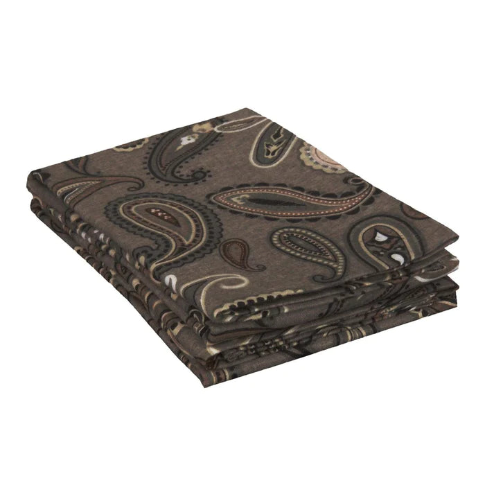 Soft Cotton Flannel Paisley 2-Piece Pillowcase Set - Luxury Bedding for Cozy Nights & Home Decor