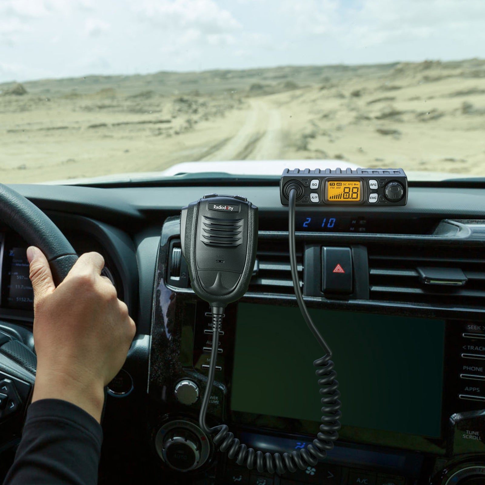 Radioddity CB 27 Pro CB Radio - 4W AM/FM Two-Way Radio with VOX, RF Gain & Squelch Control | USA Approved | Ideal for Trucking, Off-Roading & Emergency Communication