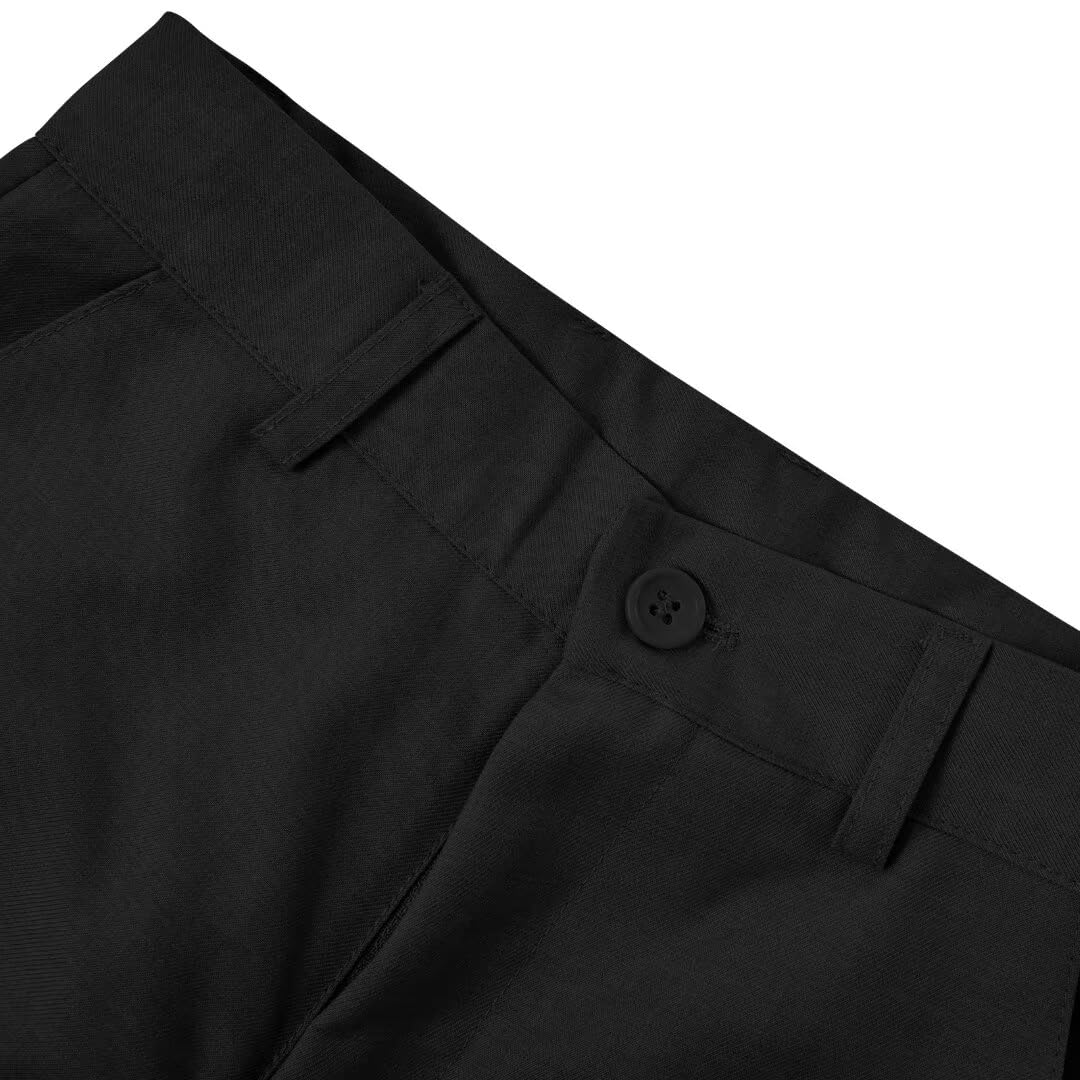 Boys Dress Pants for Kids - Flat Front School Uniform Slacks with Adjustable Waistband | Perfect for School, Church, and Formal Occasions