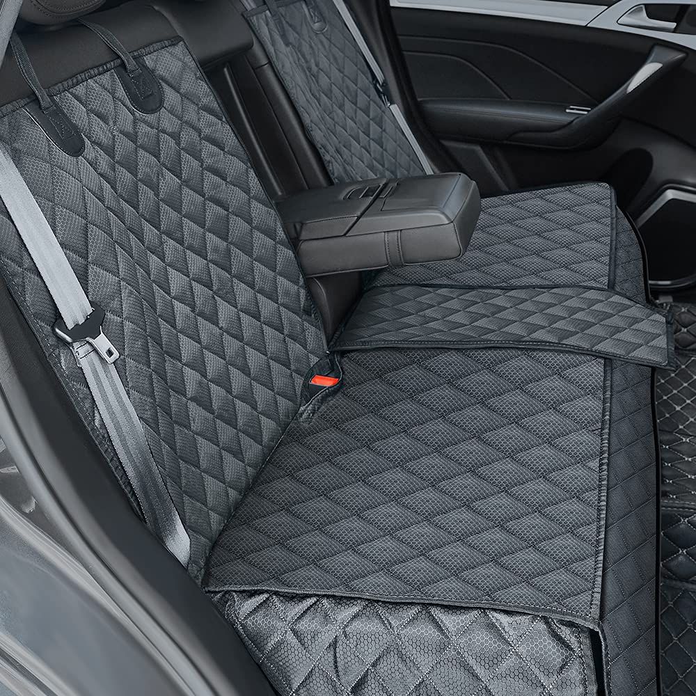 Waterproof Dog Car Seat Cover for Back Seat - Non-Slip Pet Seat Protector with Fur Resistance | Universal Fit for Cars, SUVs & Vans | Perfect for Travel, Daily Commutes & Pet Adventures