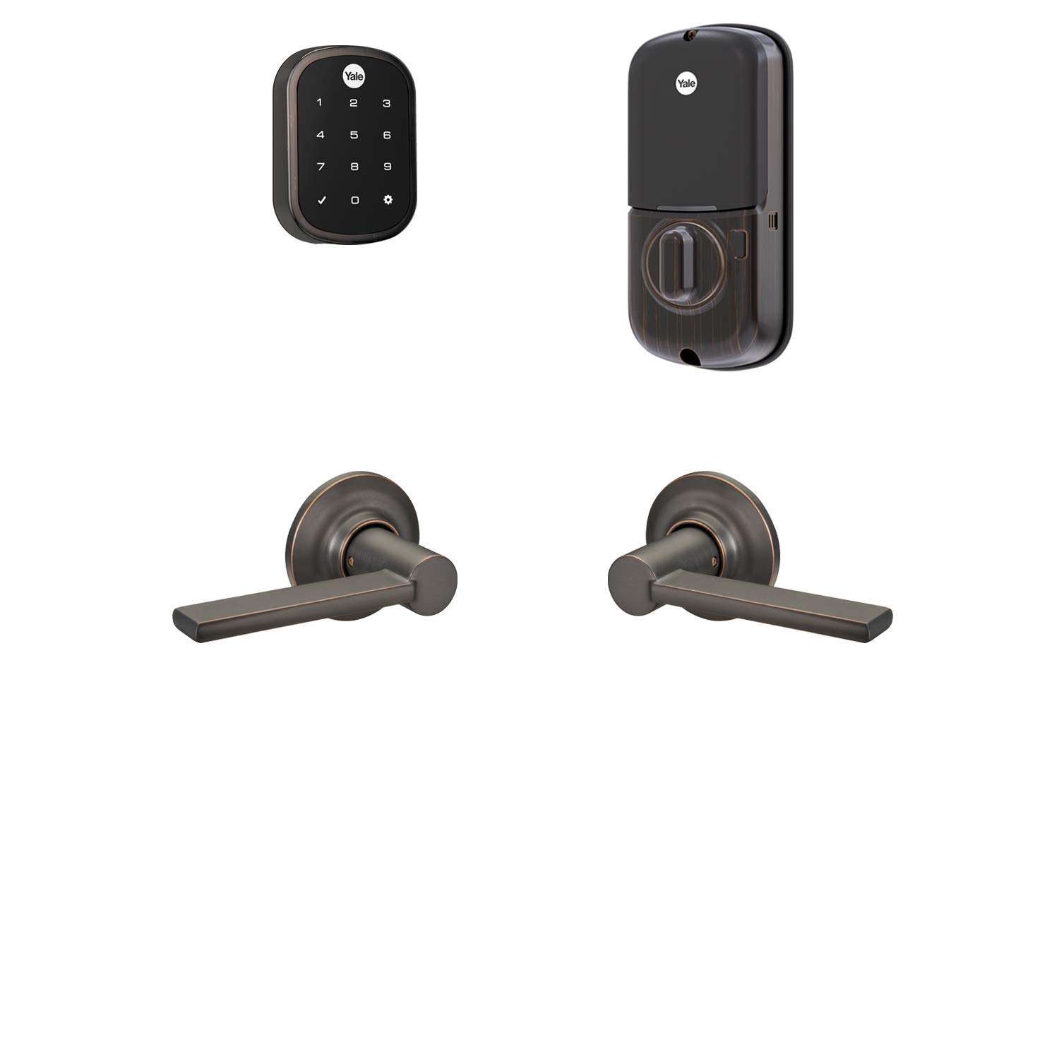 Yale Assure Lock SL - Key-Free Smart Touchscreen Deadbolt with Wi-Fi, Bluetooth, and Auto-Lock - Bronze Finish for Home Security & Smart Door Access (Perfect for Apartments, Rentals, and Vacation Homes)