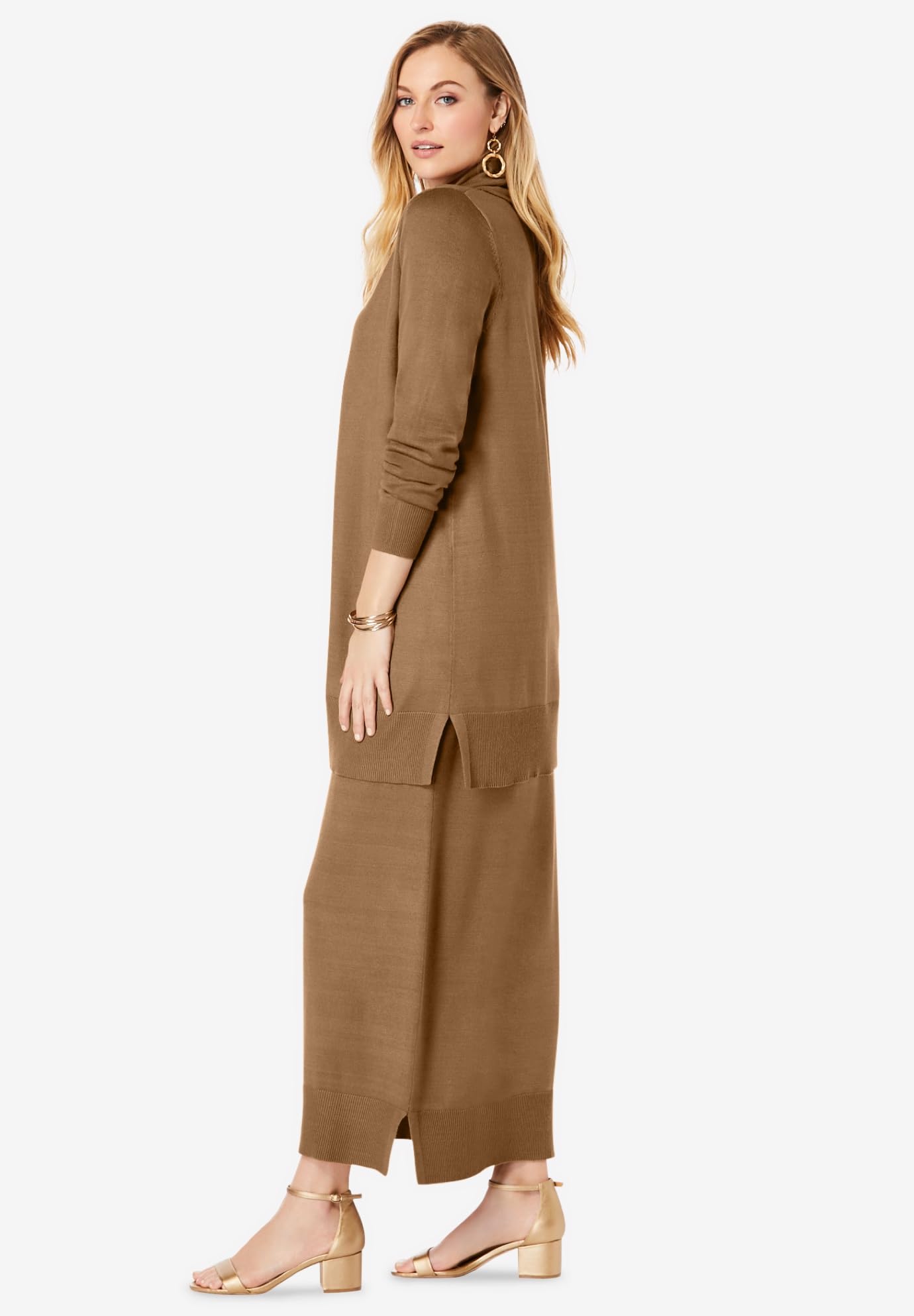 Jessica London Women's Plus Size 2-Piece Sweater Dress Set - Cozy Knit Outfit for Fall & Winter - Perfect for Office, Date Night & Holiday Parties