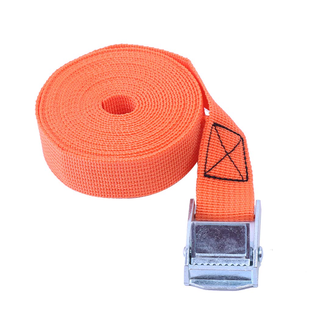 2M Heavy-Duty Ratchet Tie Down Straps with Metal Buckles - Secure Cargo for Cars, Motorcycles & Bikes - Strong Tow Rope for Luggage, Bags & Transport - Perfect for Road Trips, Moving & Hauling
