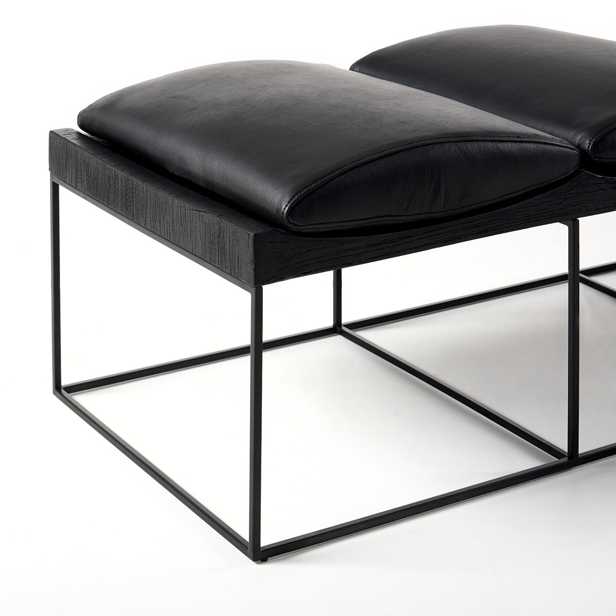 Harvey Leather Bench Seat - Durable & Stylish Entryway, Bedroom, or Living Room Furniture for Home Decor