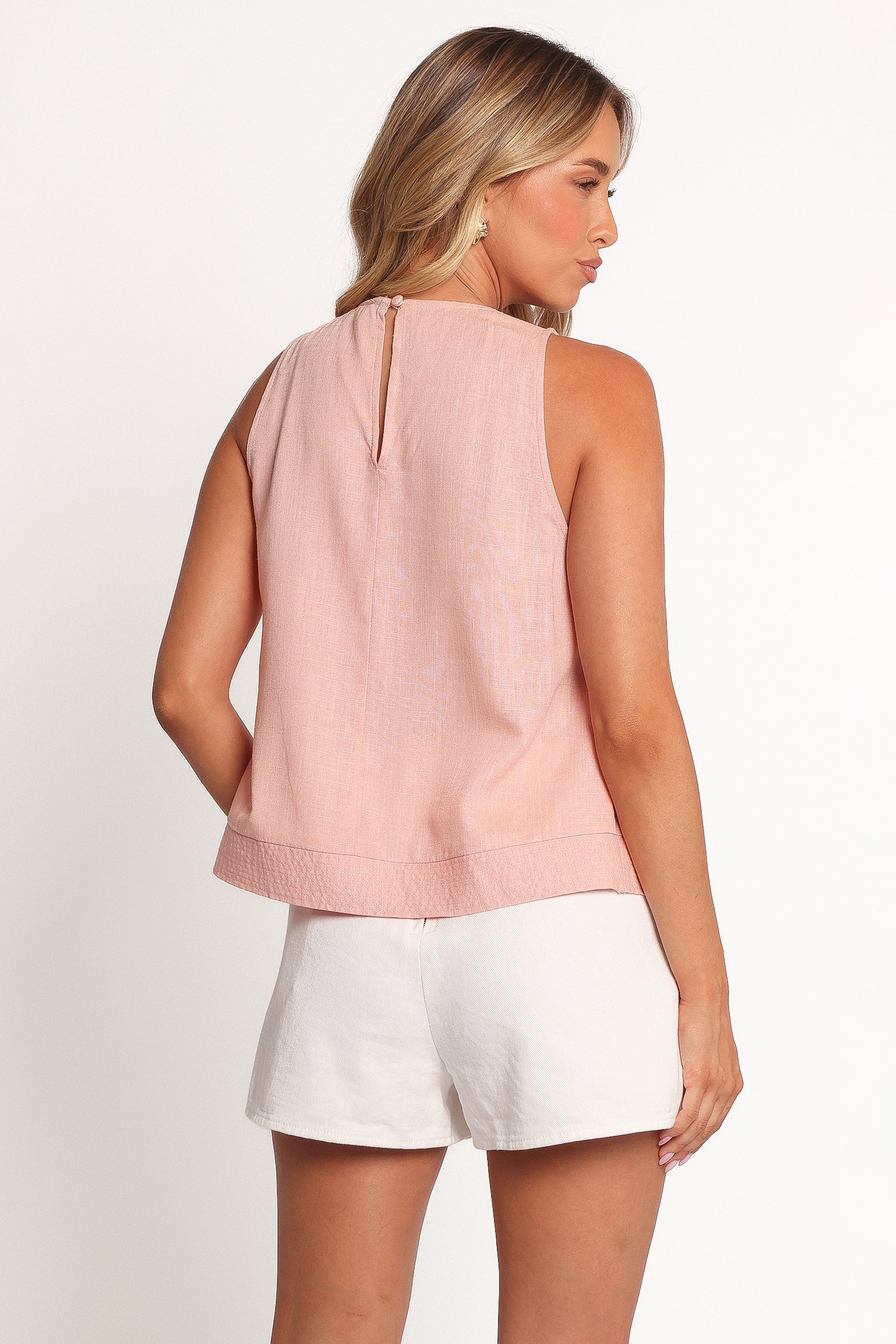 Doria Women's Blush Top - Soft & Stylish V-Neck Blouse for Casual Wear, Office & Date Night Outfits
