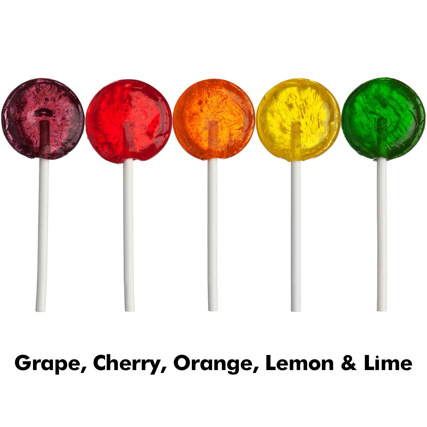 Bulk Classic Lollipops - 5 Pounds Individually Wrapped Fruit Flavored Suckers for Kids - Perfect for Easter, Church, School, Birthday Parties & Candy Buffets