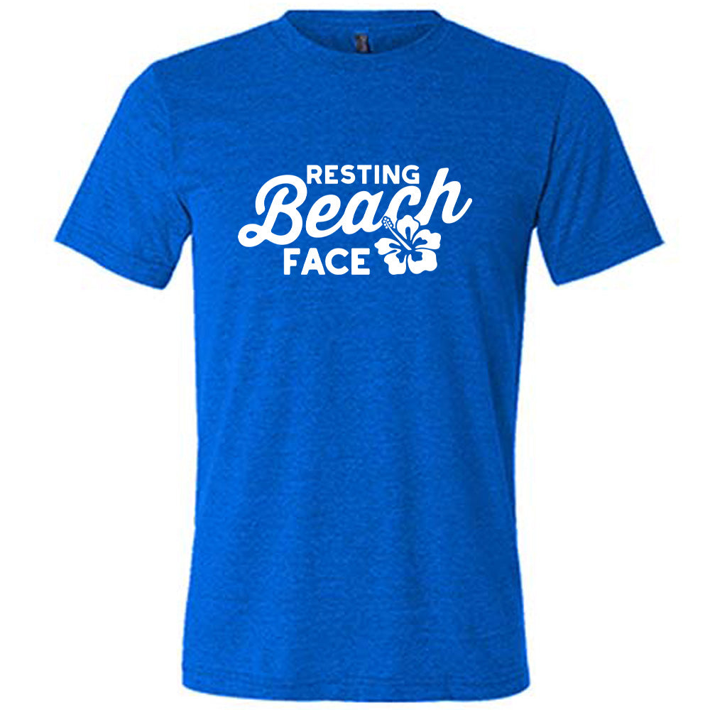 Resting Beach Face T-Shirt - Unisex Casual Comfort Fit for Men & Women - Perfect for Beach Vacations, Summer Outings, and Relaxing Weekends