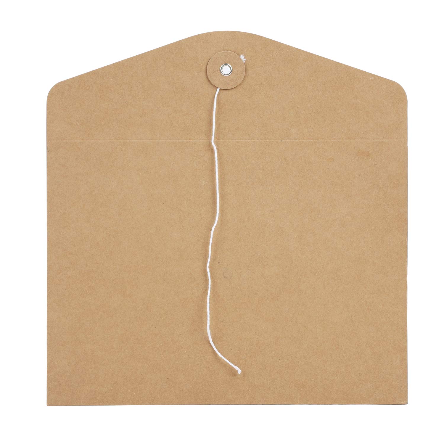 10-Pack Kraft File Folders with String Closure - Thick A5 Document Envelopes for Office, School & Home - Horizontal Project Organizer for Papers, Receipts & Important Documents | Perfect for Filing, Storage & Organization