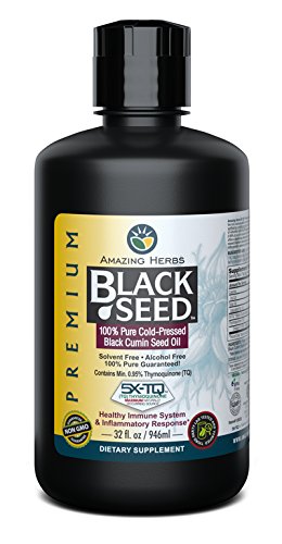 Premium Cold-Pressed Black Seed Oil (Nigella Sativa) - 32 Fl Oz for Digestive Health, Immune Support, Brain Function & Joint Mobility | Gluten-Free, Non-GMO | Perfect for Daily Wellness & Natural Remedies