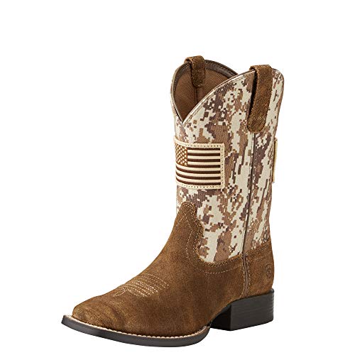 Antique Mocha Washed Suede/Sand Camo Print