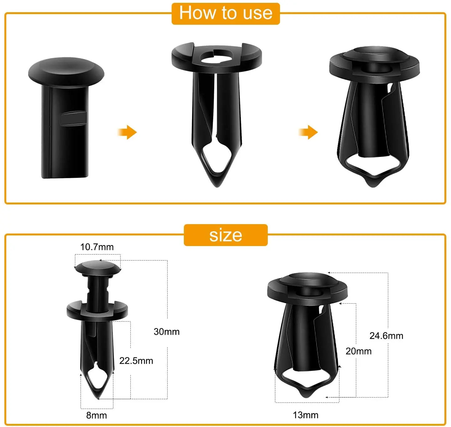 Nilight GRC 70 35PCS Car Engine Under Cover Splash Shield Guard Kit with Body Bolts, Bumper Fender Liner Push Retainer Fastener Rivet Clips - Perfect for Automotive Repair, Maintenance & DIY Projects