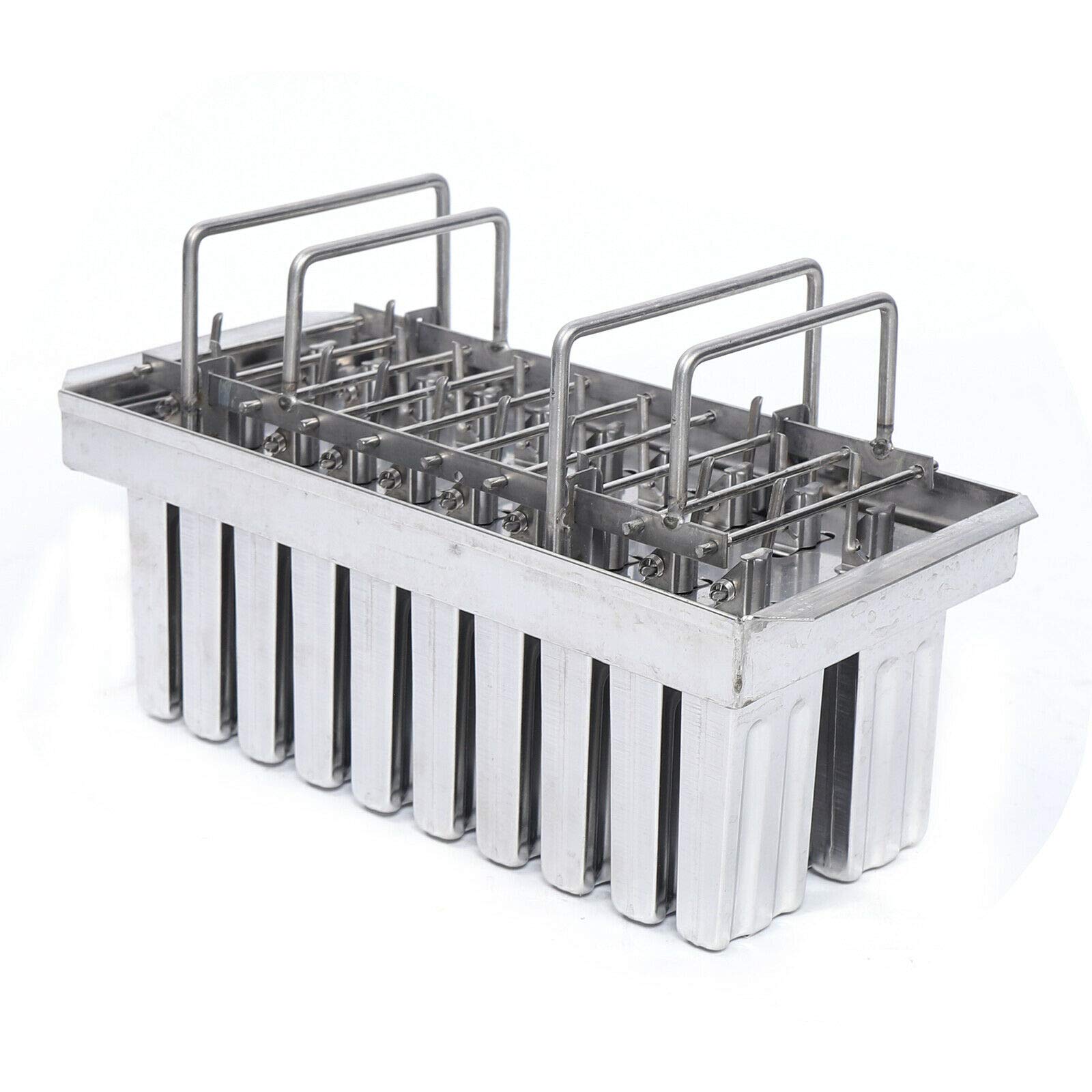 Premium Stainless Steel Popsicle Molds 20Pcs - Commercial Grade Ice Pop Maker Kit for DIY Homemade Popsicles - BPA Free, Reusable & Durable (Model B) - Perfect for Summer Treats, Kids Snacks, and Party Desserts