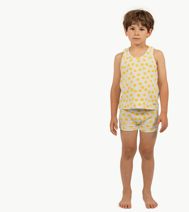Tinycottons Sun All Over Vest - Lightweight & Stylish Kids' Summer Vest for Outdoor Play, Beach & Park Adventures