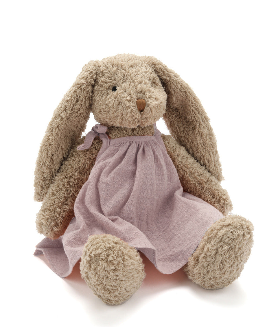 Personalized Mrs Honey Bunny Plush Toy - Soft Lilac Bunny Stuffed Animal for Kids, Easter Gift, Nursery Decor & Cuddling Companion