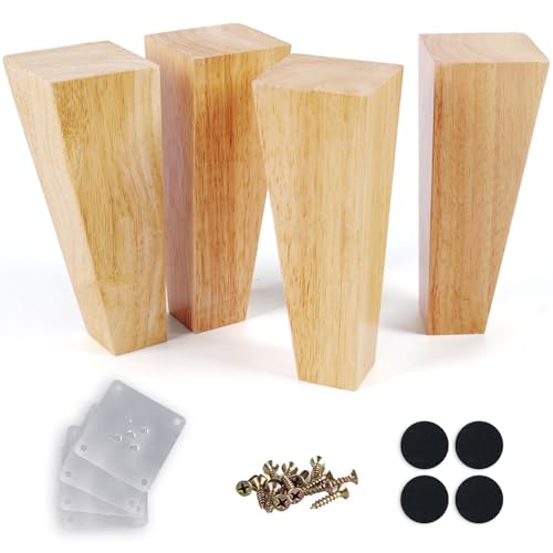 Square Tapered Natural 6 Inch