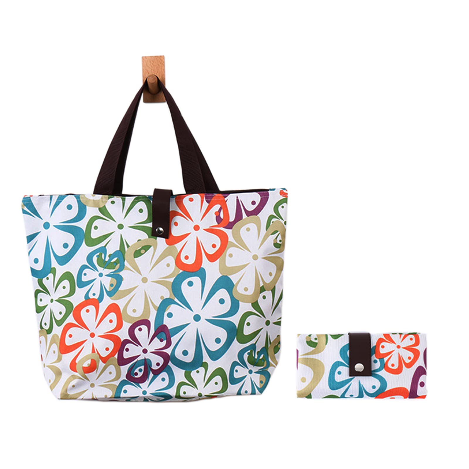 Eco-Friendly Reusable Shopping Bags - Waterproof & Washable Foldable Tote Bags for Groceries, Beach, Travel & Daily Use