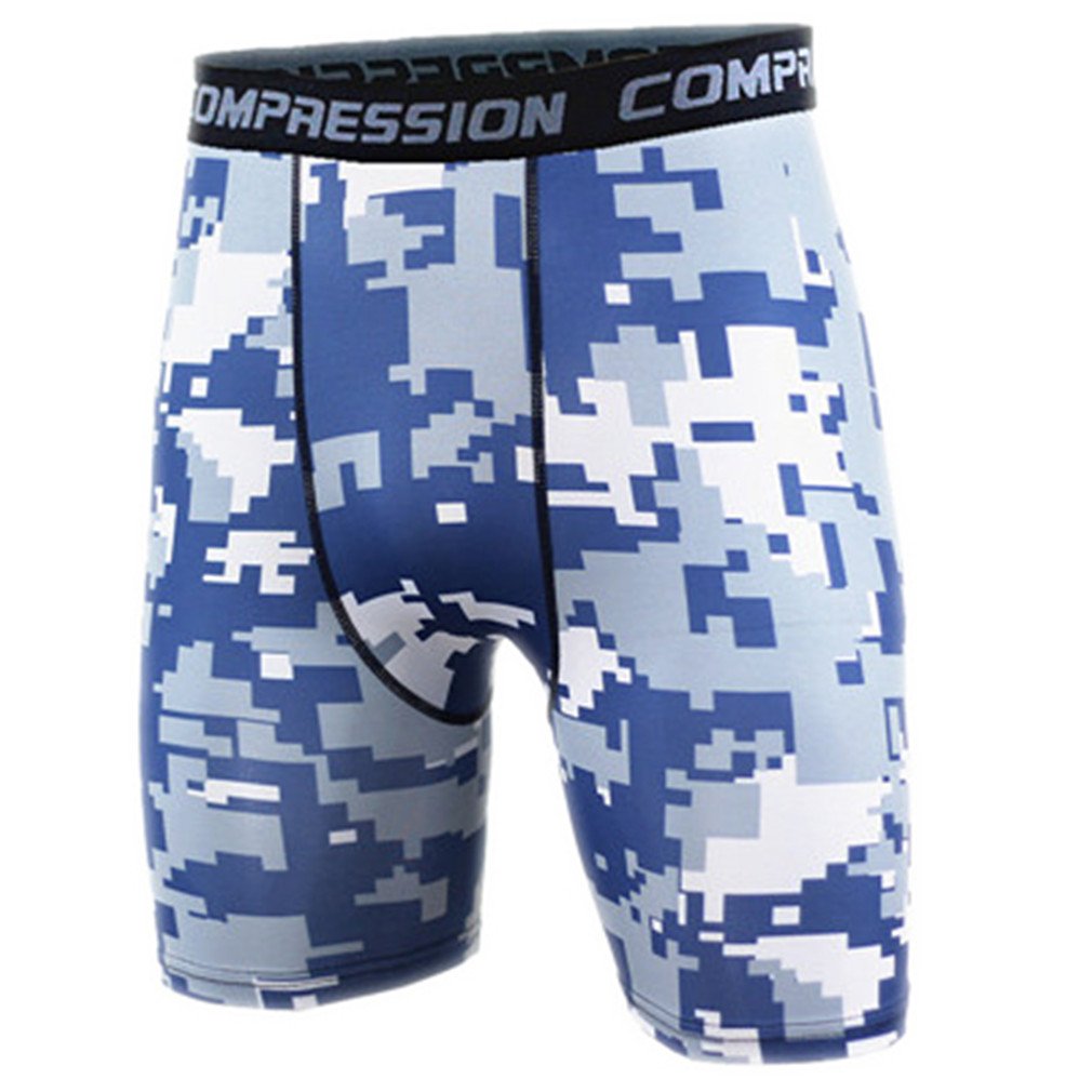 Men's Compression Shorts - Workout Gym Fitness Running Bodybuilding Camo Tights for CrossFit & Training - Ideal for Sports, Running & Active Lifestyle