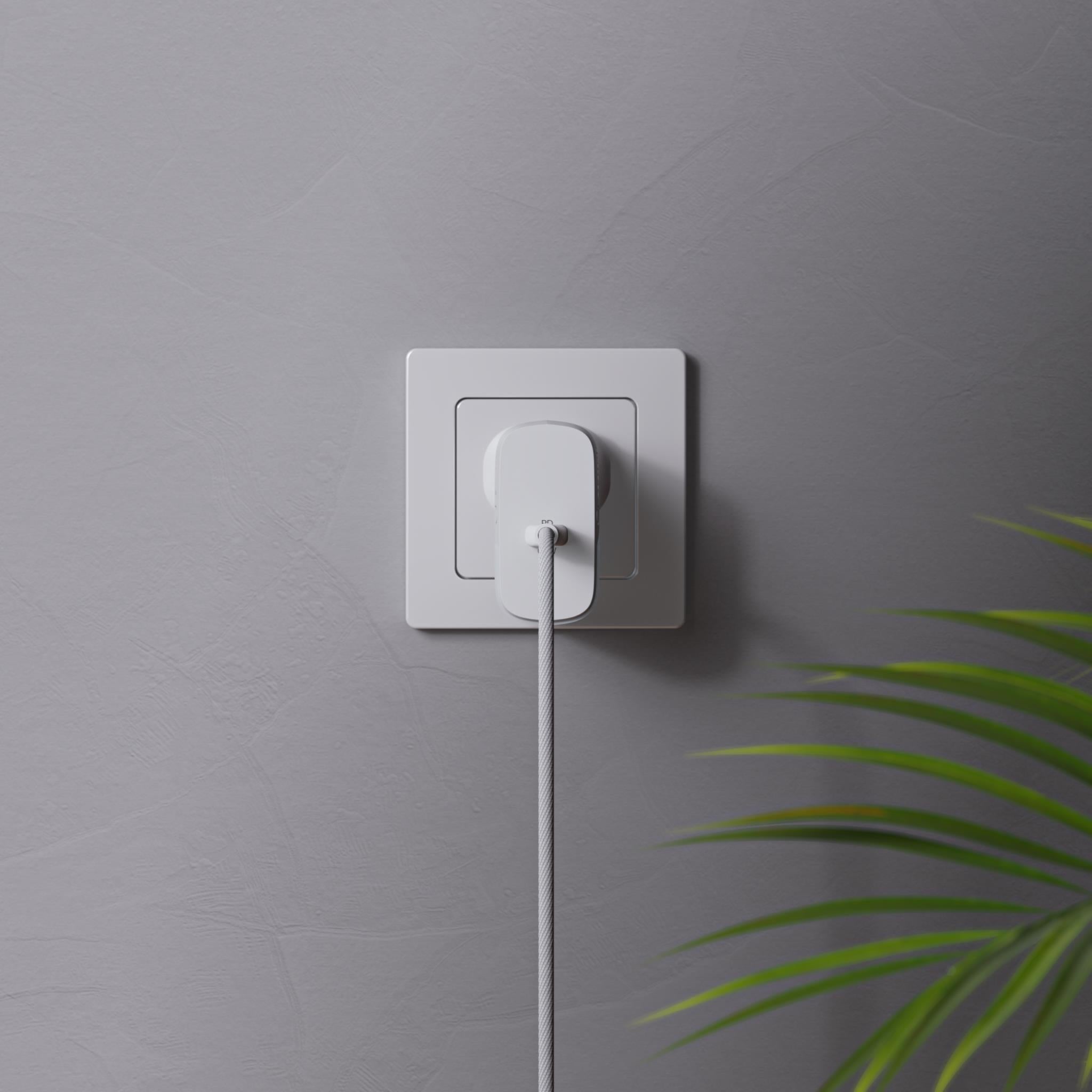 ALOGIC 65W GaN Fast Wall Charger with USB-C Cable - Ultra Compact & Powerful for MacBook, iPhone, Samsung - Perfect for Travel, Office & Home Charging