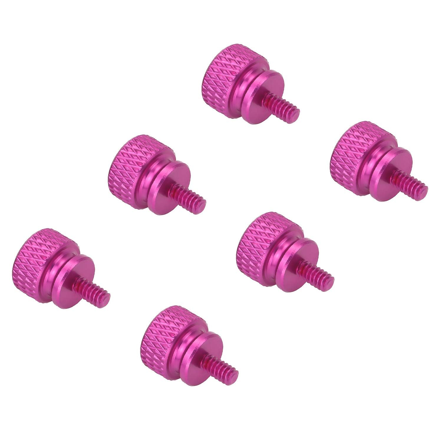 10Pcs Purple 6-32 Fully Threaded Knurled Thumb Screws for PC Computer Case - Perfect for DIY PC Builds & Hardware Upgrades