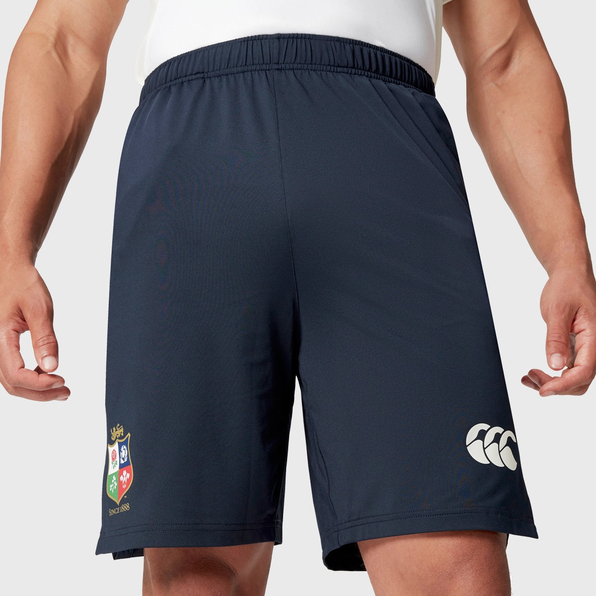 Canterbury British & Irish Lions Men's Gym Training Shorts - Navy Blue Athletic Workout Shorts for Running, Football & Fitness Training
