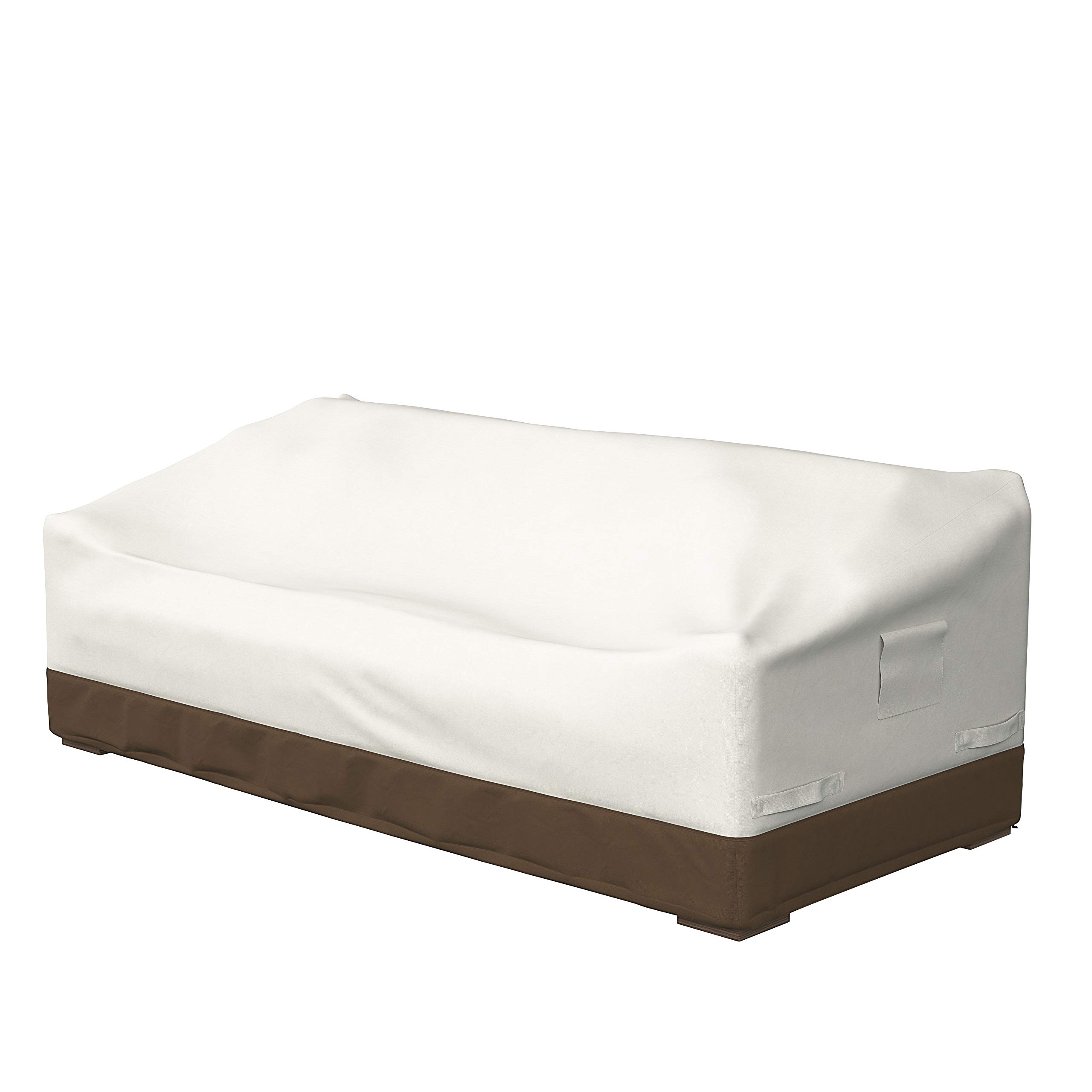 Amazon Basics Griffen 3-Seater Outdoor Sofa Cover & Coffee Table Cover - Waterproof, UV Resistant Patio Furniture Protector for Rain, Sun, Snow - Perfect for Backyard, Deck, Garden, and Poolside Use