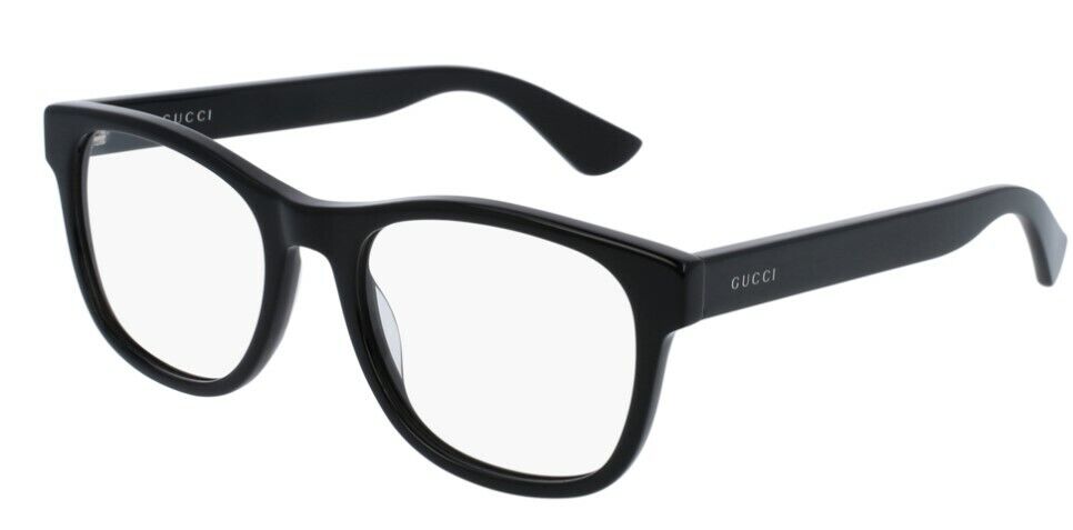 Gucci GG 0004ON 001 Black Square Unisex Eyeglasses - Stylish Designer Frames for Men & Women | Perfect for Work, Travel & Everyday Wear