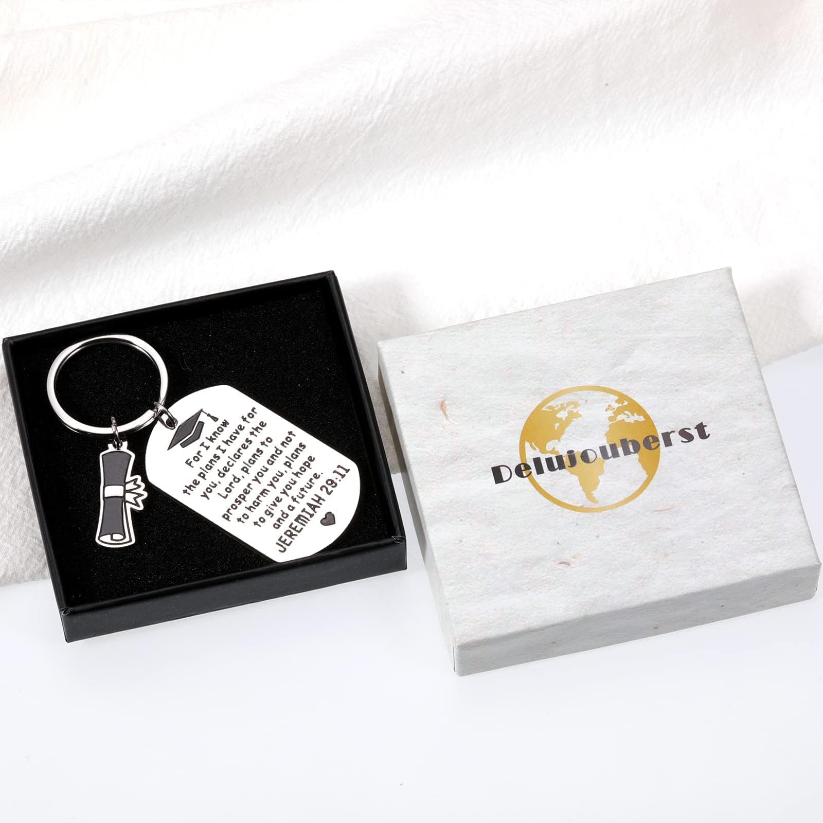 2025 Graduation Gifts for Women & Men - Inspirational Christian Keychain with Jeremiah 29:11 Verse - Perfect Senior Gift for Class of 2025 - Jesus Calling Graduation Present for Teen Boys & Girls - Ideal for Commencement Ceremonies, Year-End Celebrations & Religious Milestone Gifts