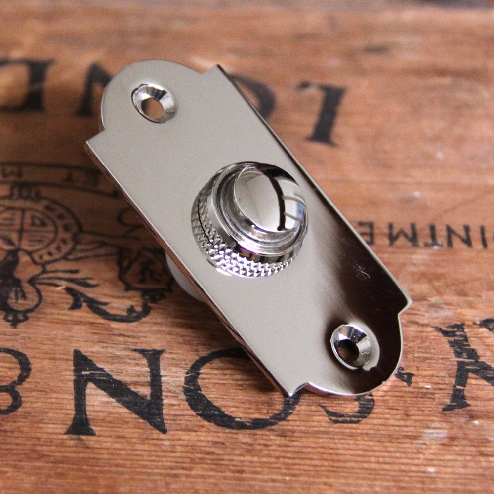 Polished Nickel Arched Bell Push - Elegant Doorbell Button for Vintage & Modern Homes - Perfect for Entryways, Gates & Historic Buildings