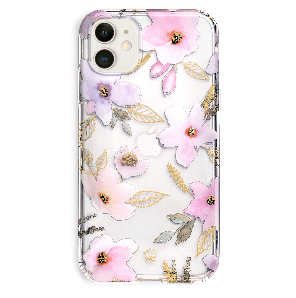 Magnolia Floral iPhone Case - Elegant Flower Design Protective Cover for iPhone 12/13/14/15 Pro Max - Perfect for Spring Outfits & Nature Lovers