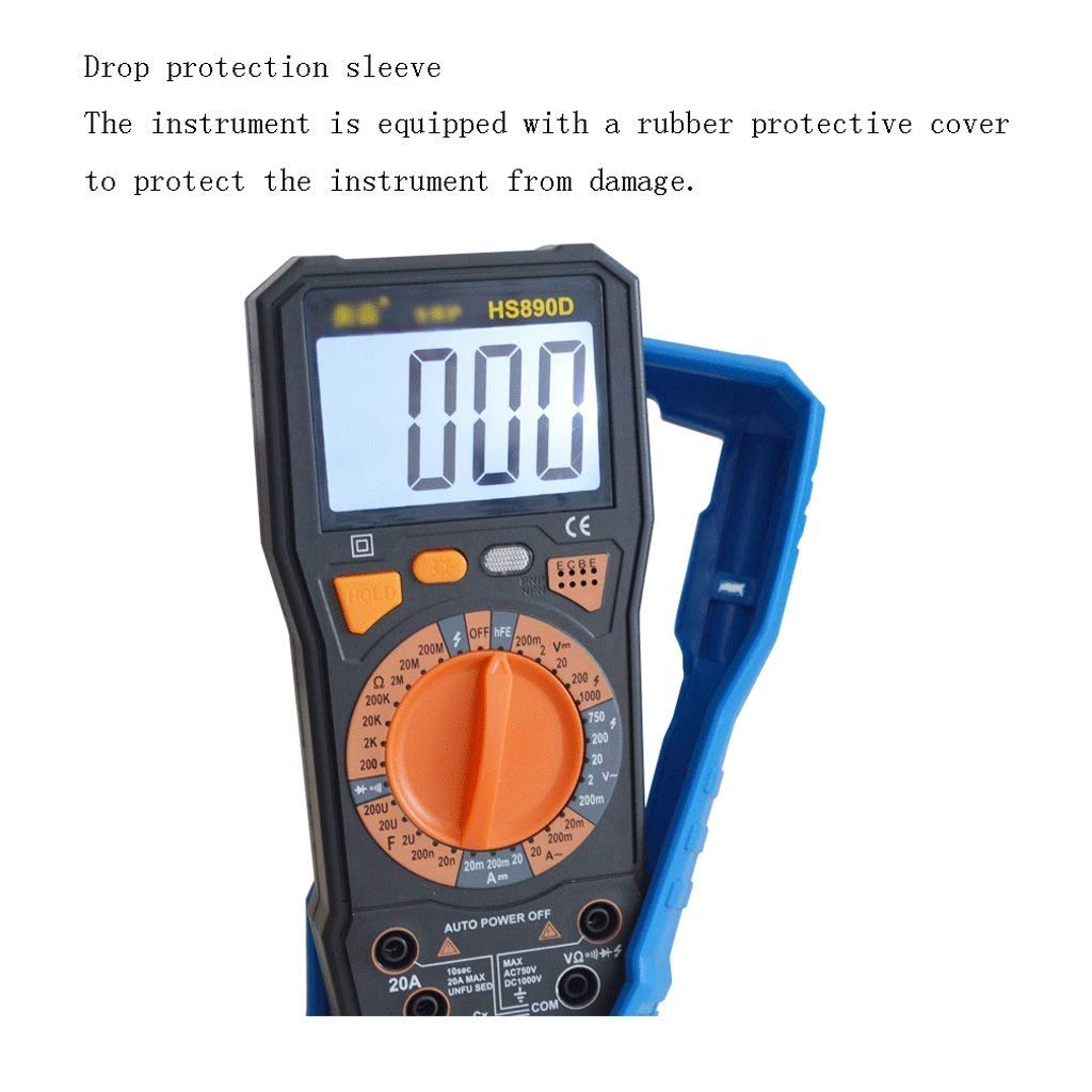 Digital Multimeter Hard Case - Protective Storage for Volt Meter, Ammeter, OHM Tester with LCD Display | AC/DC Current Measurement | Perfect for Electricians, DIY Projects & Field Work