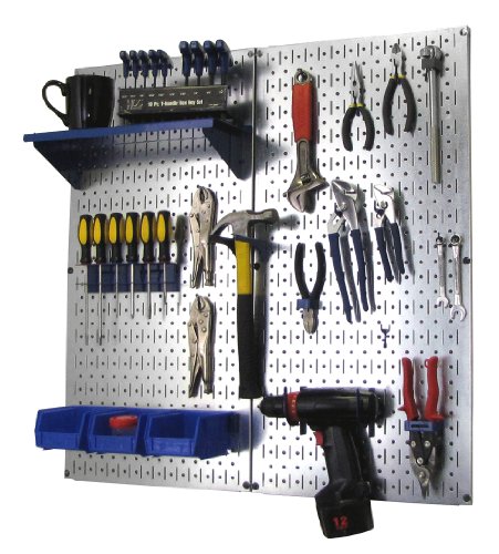 Metallic Pegboard Blue Accessories
